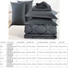 7-Piece Mattress Topper Comforter and Pillowcases Flat Sheet Set Premium Bedding for Comfort and Relaxation